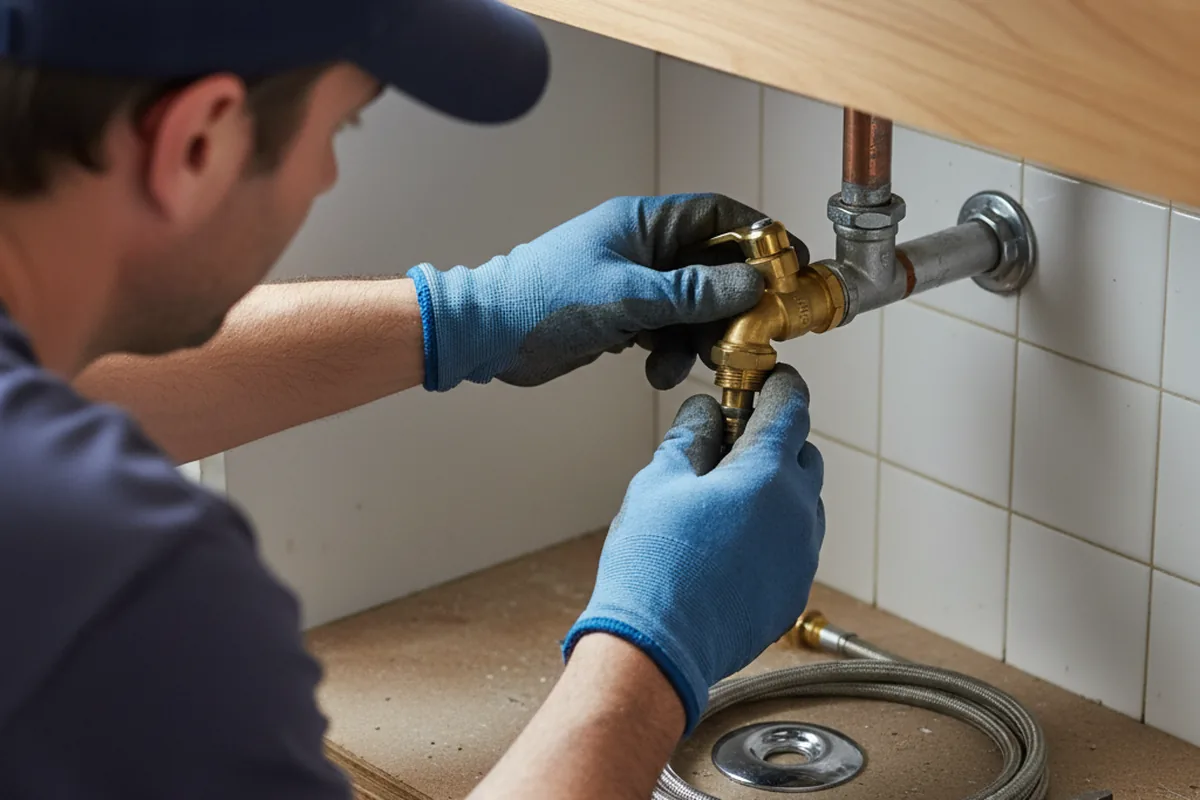 Shutoff valve and fitting work during Faucet and Fixture Repair in Hawthorne